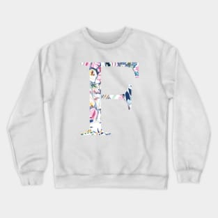 Gaudi Barcelona Mosaic Letter F Crewneck Sweatshirt